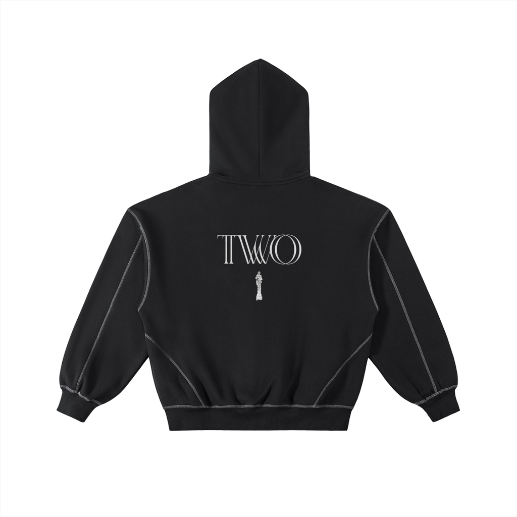 Arutau X TWO Boxy Fleece Zip Hoodie