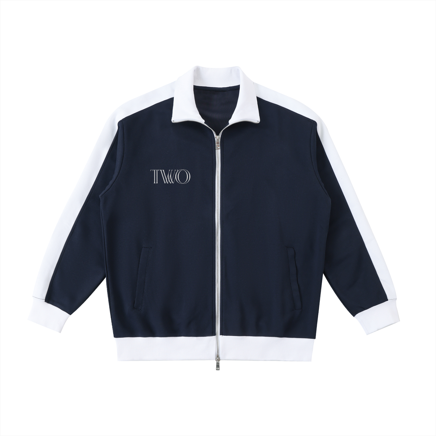 Arutau X TWO Contrast Trim Stand Collar Jacket