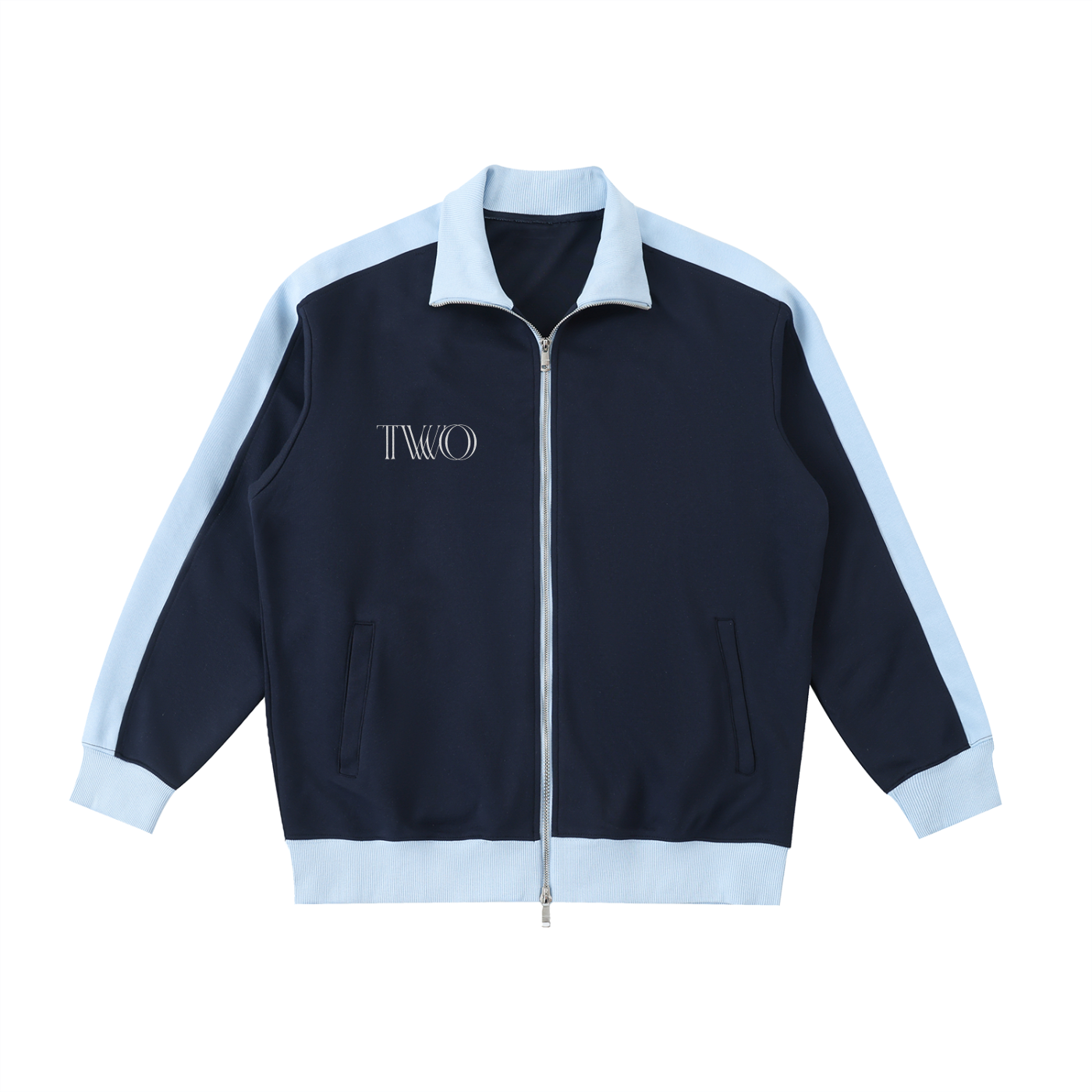 Arutau X TWO Contrast Trim Stand Collar Jacket