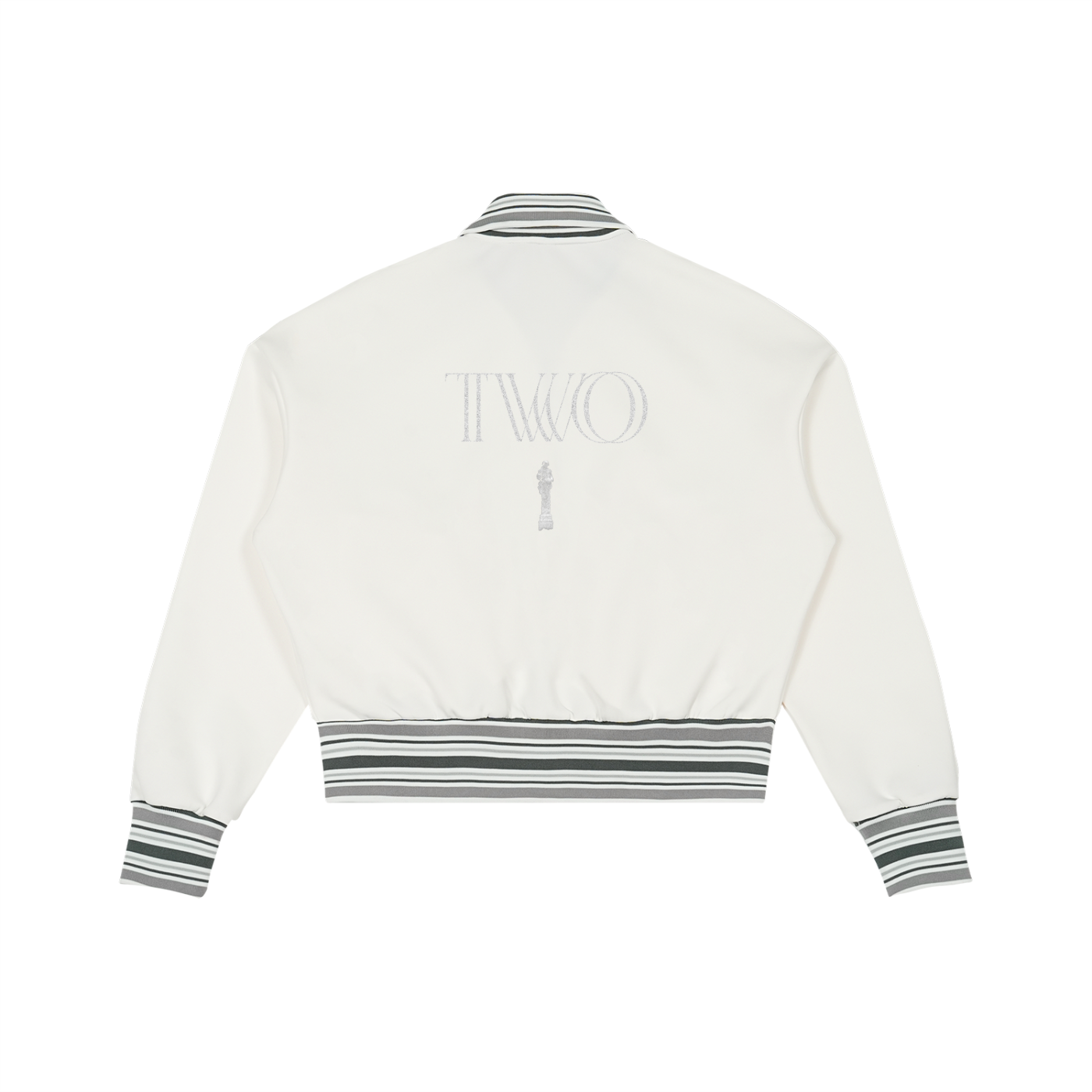 Arutau X TWO Striped Rib Collar Zip Jacket