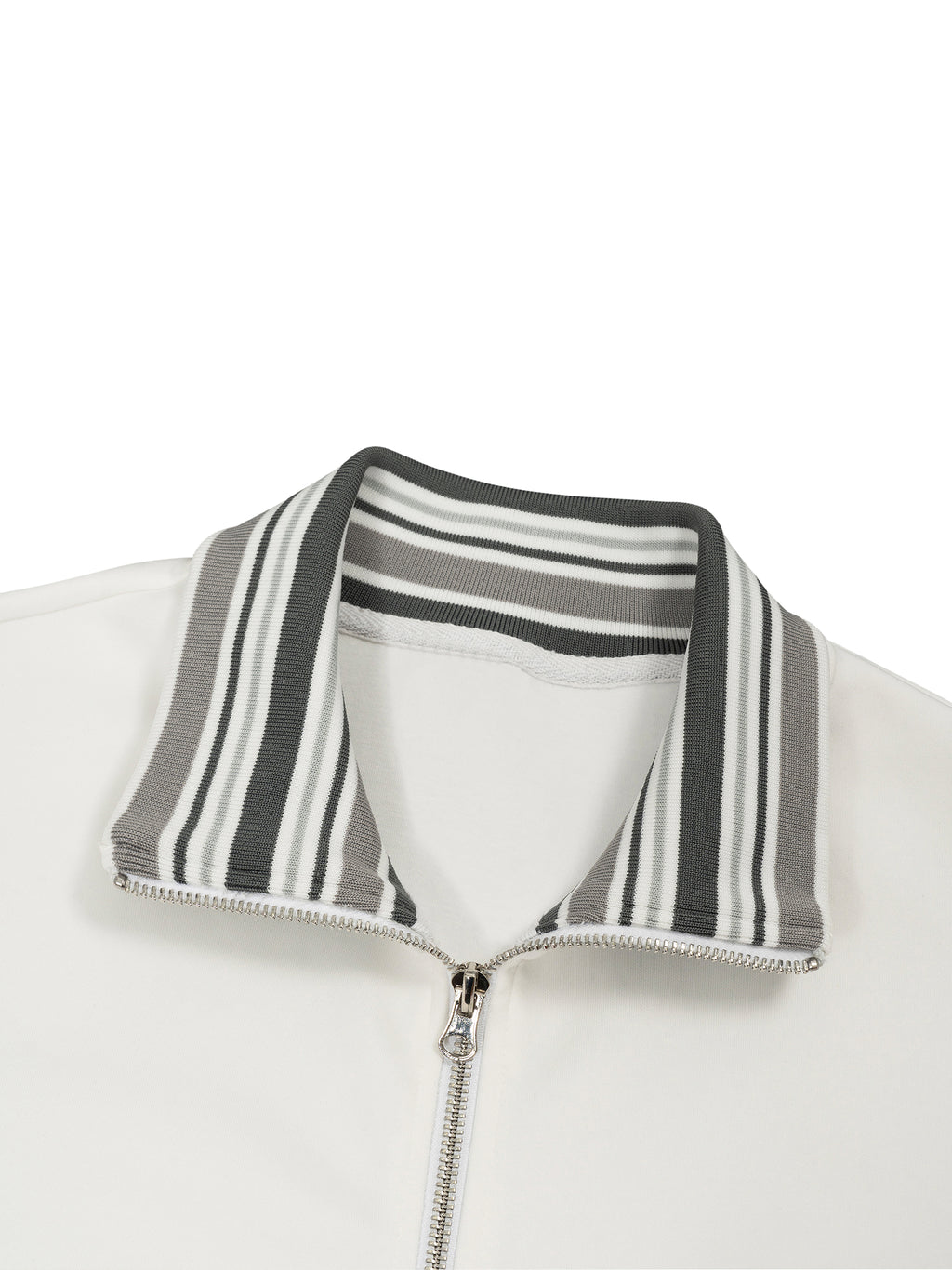 Arutau X TWO Striped Rib Collar Zip Jacket
